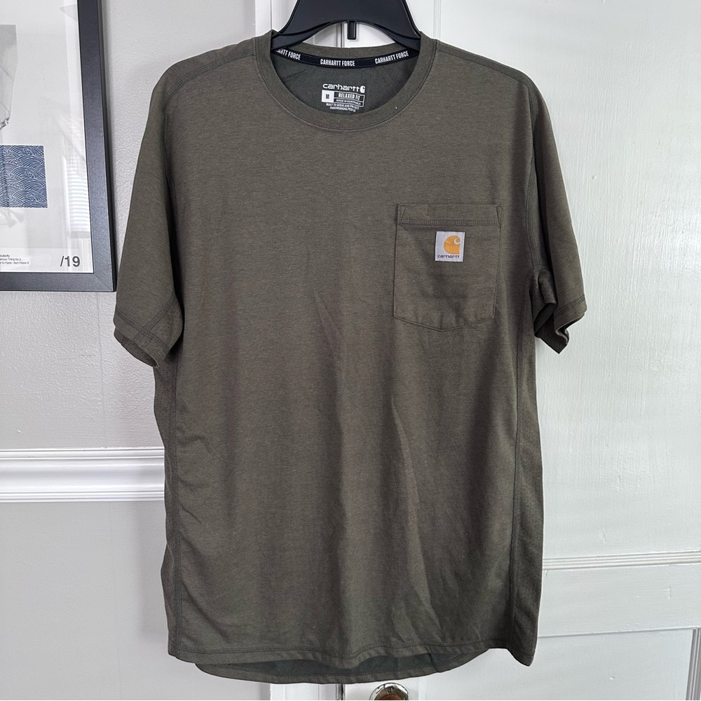 Carhartt Men's Dark Green Short Sleeve Pocket Tee